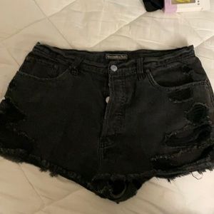 Abercrombie black shorts